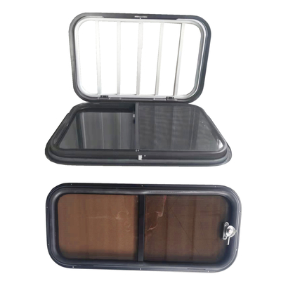 Horse trailer doors and windows