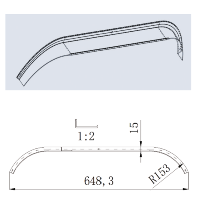 Guide the rain trough
